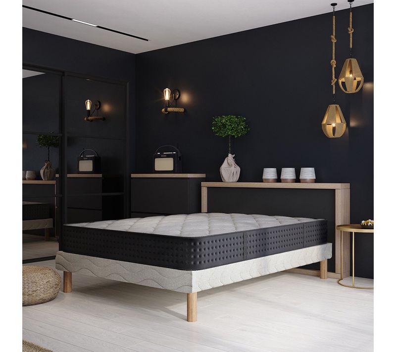 Cosmos - Ensemble Matelas mousse et sommier 160x200 Hauteur 26cm