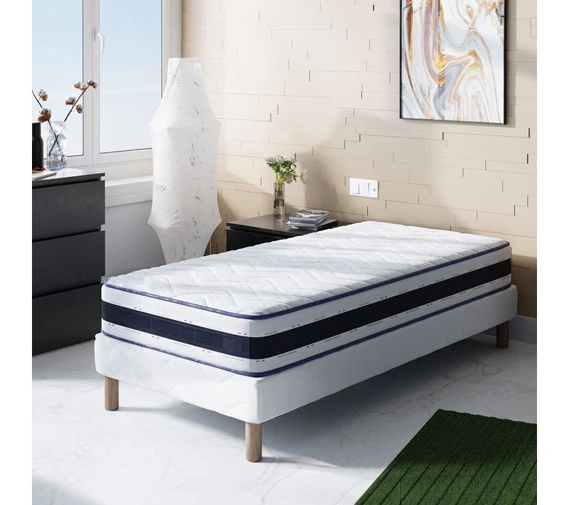 Matelas Mousse Blue Memory 120x190 Accueil Mémoire De Forme Hauteur 22cm