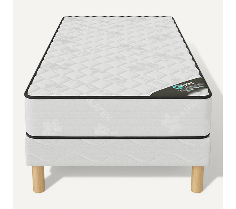 Ensemble Matelas Mousse Medicaltex + Sommier 120x190 Hauteur 20cm
