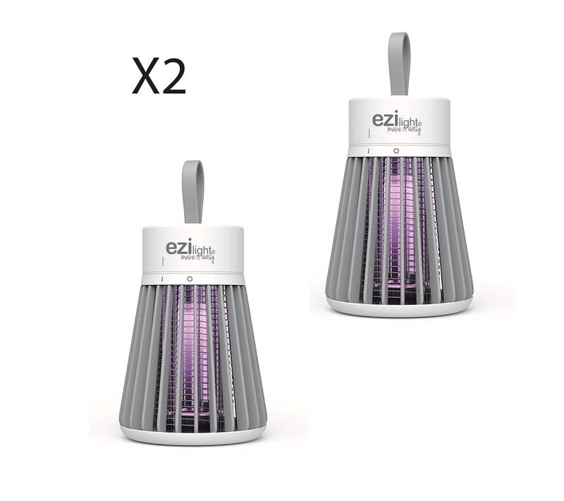lot de 2 Lampes Uv Anti-moustique Ezilight® Mosquito