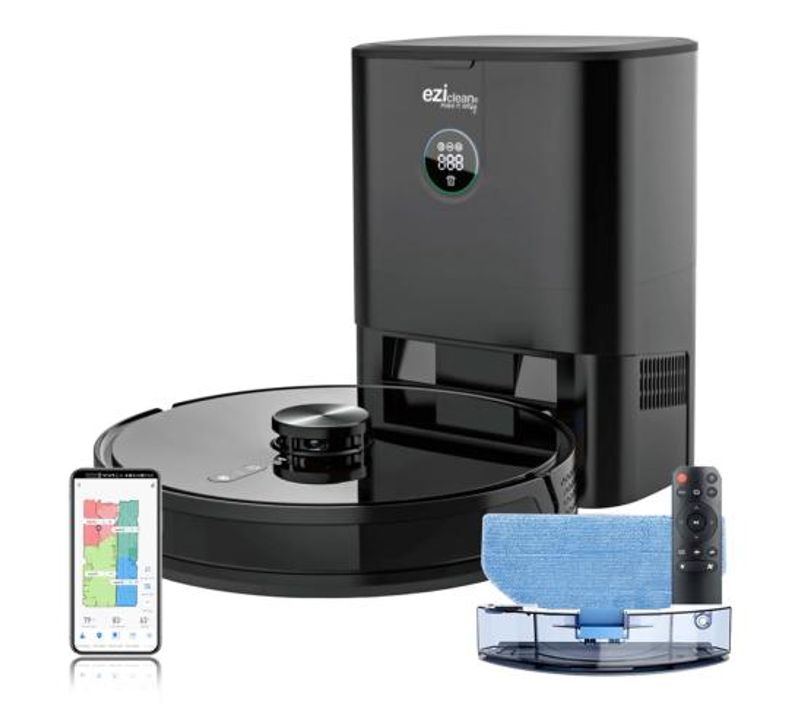 Robot Aspirateur Laveur Connecté Avec Base Aspirante Eziclean® I-bot Z7 Smart