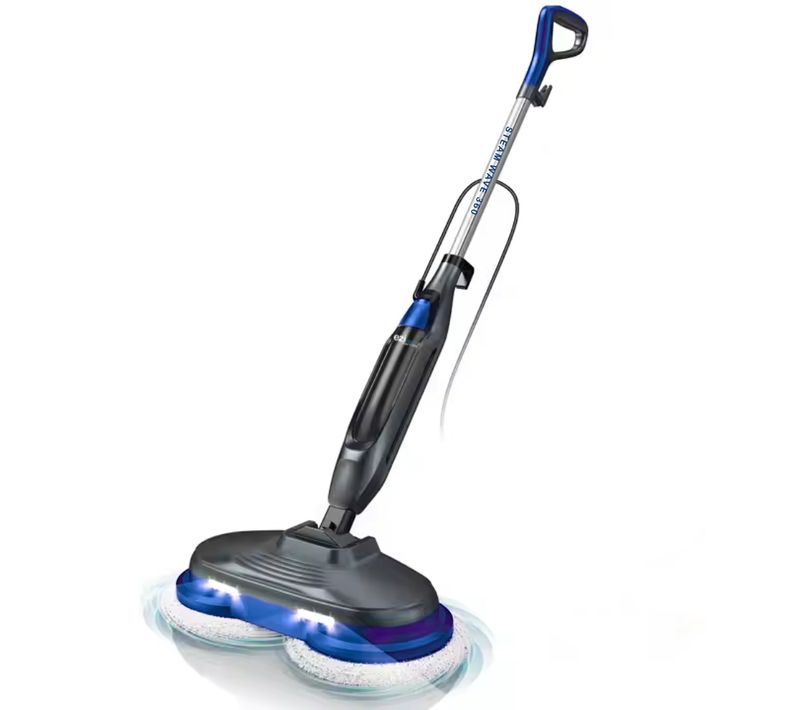 Balai 2 En 1 : Nettoyeur Vapeur / Cireuse De Parquet Eziclean® Steam Wave 360