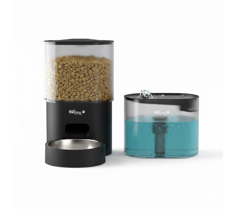 Distributeur De Croquettes Et Fontaine Eziclean Nutribot Connect X (3l/2,5l)