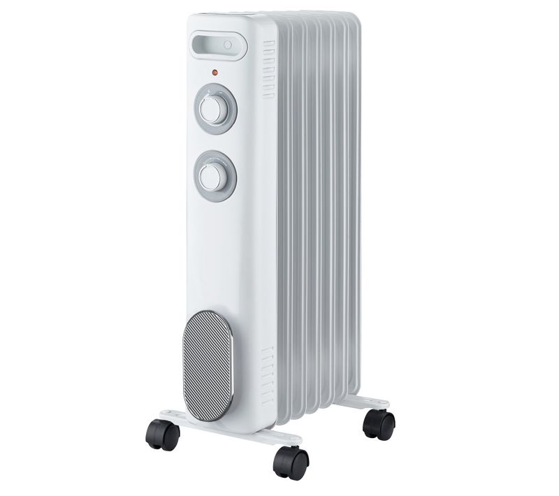 Radiateur Mobile Bain D'huile  Calista 2000w Blanc