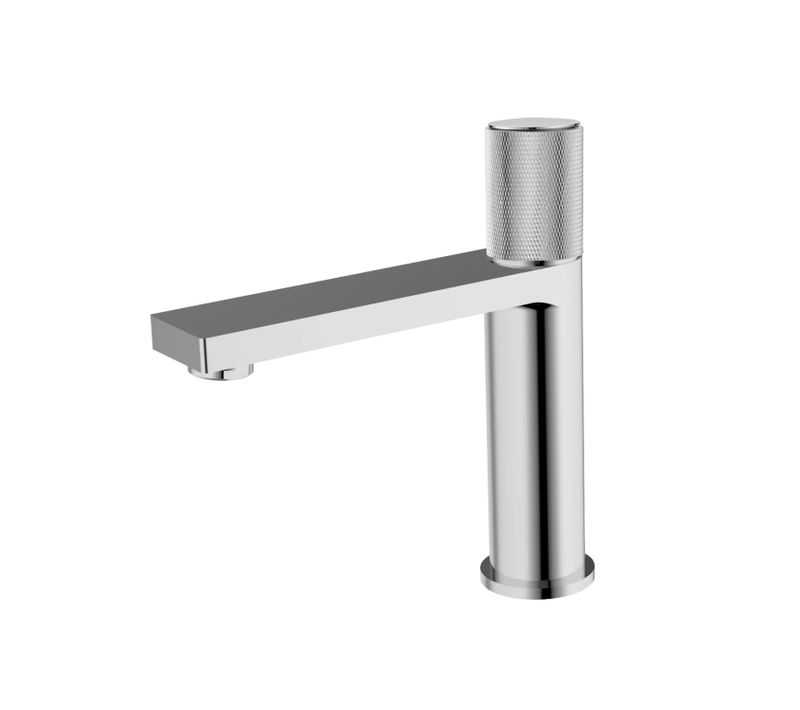 Robinet Mitigeur Strié De Salle De Bain Finition Chromée
