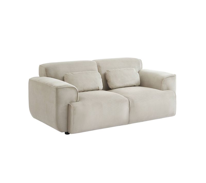 Canapé. Wallas. 2 Places. Tissu Velours Côtelé L 180 X P 98 X H 73cm