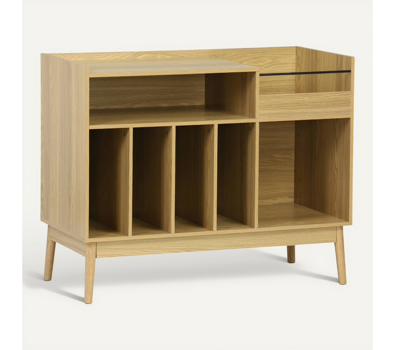Meuble Vinyle Vintage Décor Bois. Dune. L 100 X L 48 X H 81.5cm