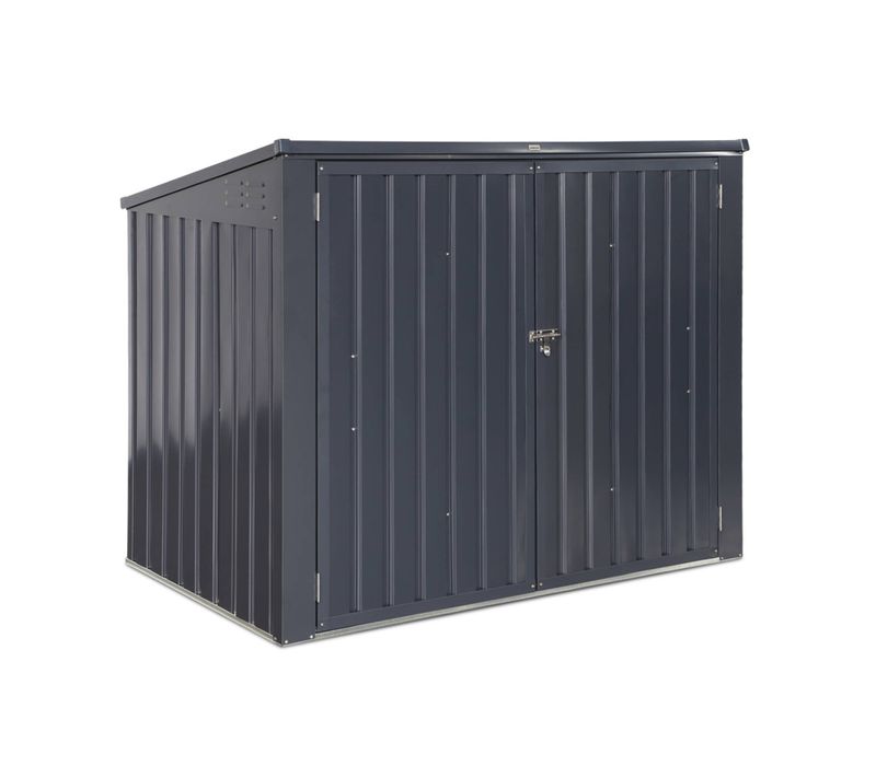 Cache Poubelle Double Couleur Gris Anthracite. 1.75m²