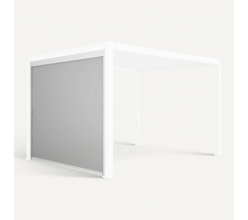 Store Blanc Pour Pergola Bioclimatique – Triomphe – 3m. Aluminium Et Textilène
