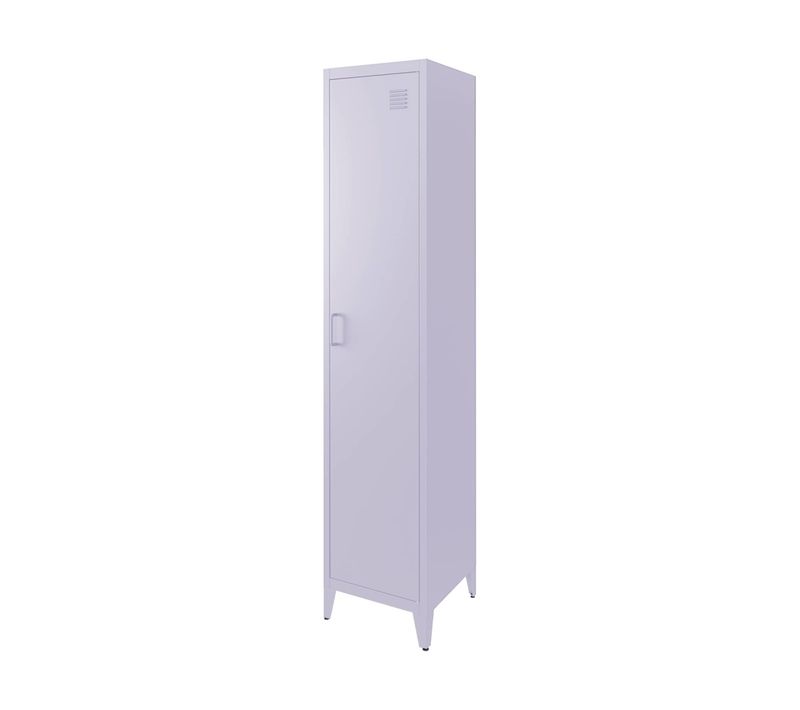 Armoire Chambre En Acier Lilas 4 Espaces De Rangement. Casier
