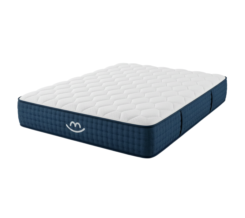 Matelas Premium Hybride 140x190 cm JADE Mousse Mémoire Forme & Ressorts Ensachés - Ferme - Ep.26 cm