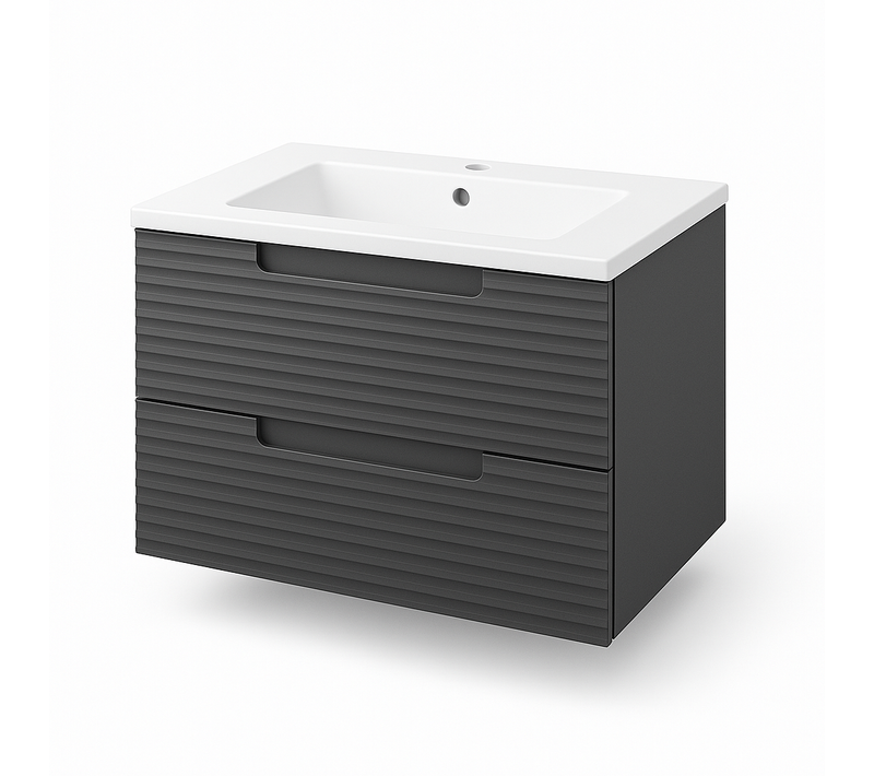 Ensemble Meuble Kyoto Ceniza +  Vasque Céramique Ada  100cm