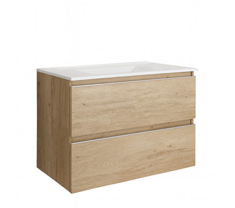 Ensemble Meuble De Salle De Bains Inglet 70cm Bambu