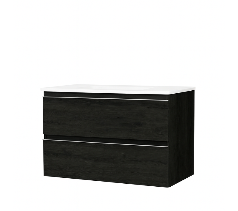 Ensemble Meuble De Salle De Bains Inglet 60cm Ebony