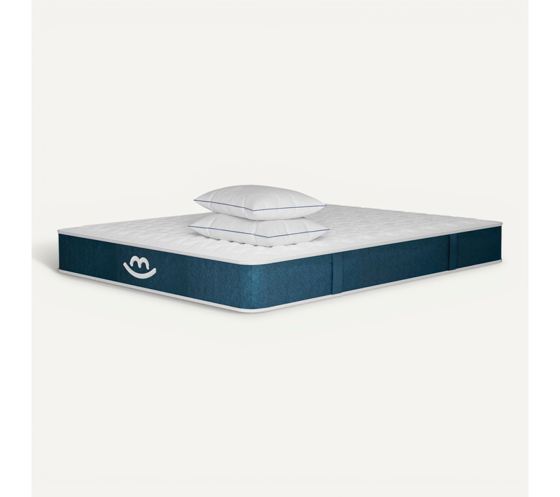 Matelas Hybride Et Oreillers Moelleux 140x200cm épais 22cm Et Oreillers 50x70cm