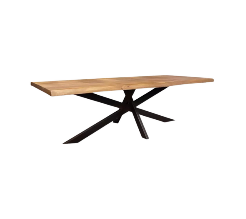 Table À Manger 200 X 100 Cm Manguier Massif Ruv