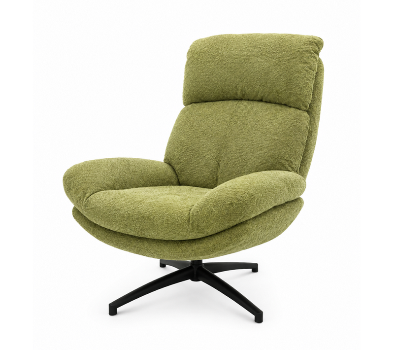 Fauteuil Bas Pivotant Et Inclinable Noam Vert Takasit