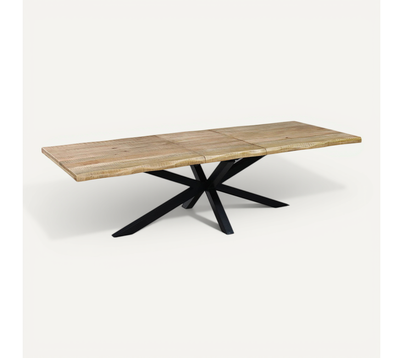Table À Manger Extensible 200/240 Cm Manguier Massif Théo