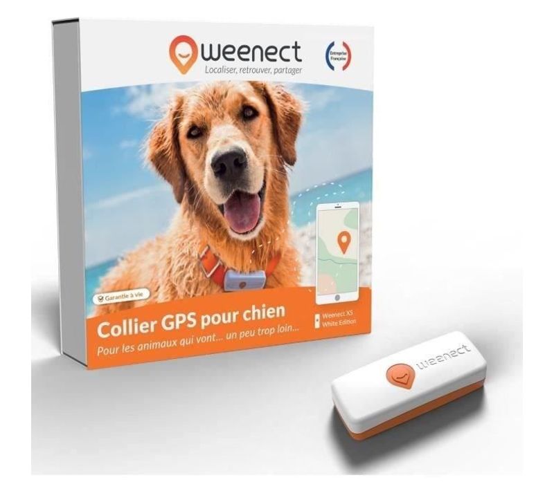 Traceur Gps Pour Chien - Weenect Xs (white Edition 2023)