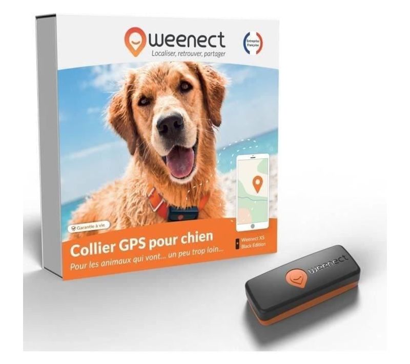 Traceur Gps Pour Chien - Weenect Xs (black Edition 2023)