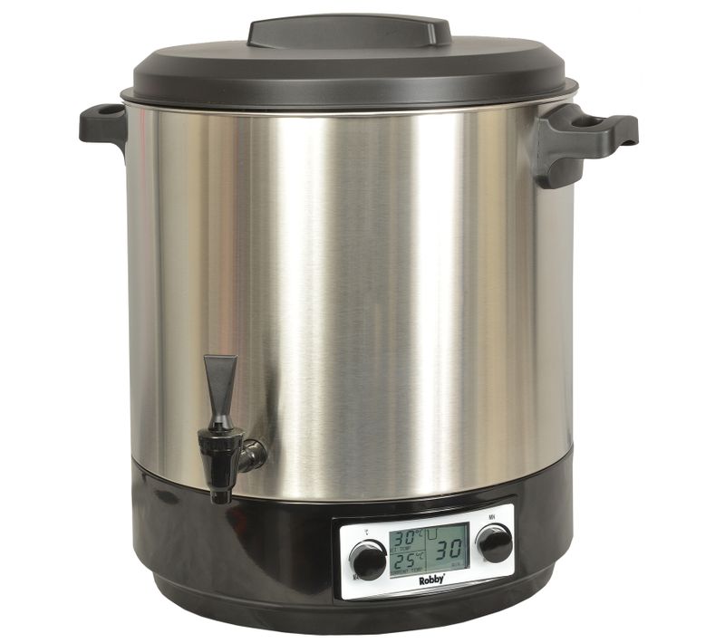 Steri Pro Inox XL LCD Stérilisateur De Bocaux Électrique Cuve Inox - Écran LCD Robinet Et Minuteur