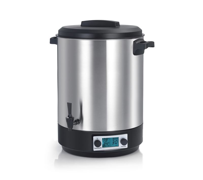 Stérilisateur De Bocaux Électrique Cuve Inox Avec Ecran LCD, Robinet Et Minuteur 45l 2500w - Steri