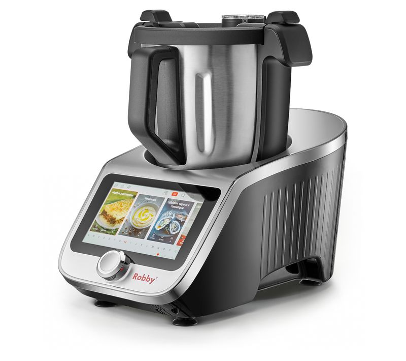 Robot Cuiseur Connecté Avec Bol Xl, Balance Intégrée Et Grand Écran Tactile - Robicook Xl