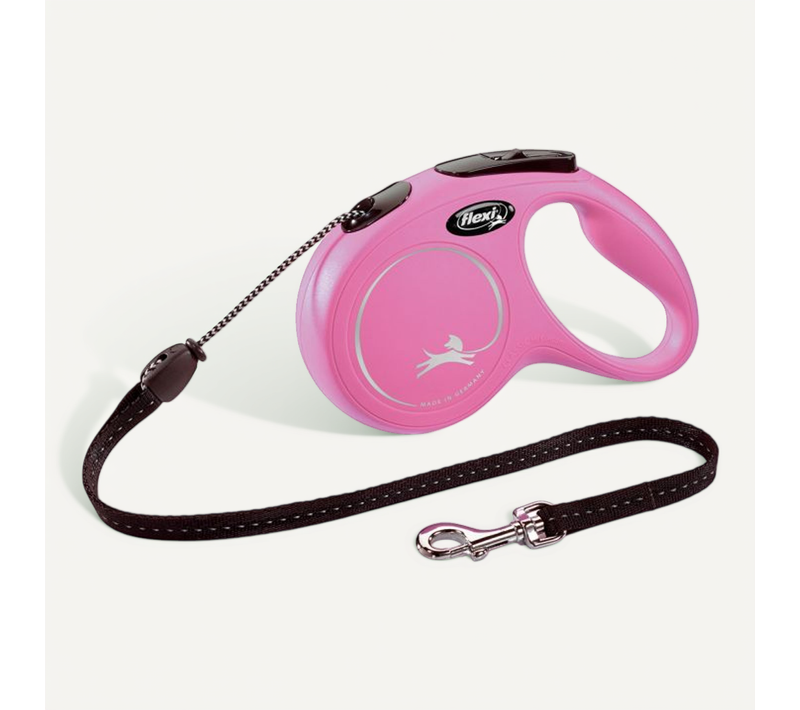 Laisse New Classic M Cord 5 M Pink Flexi Cl20c5-251-p-20