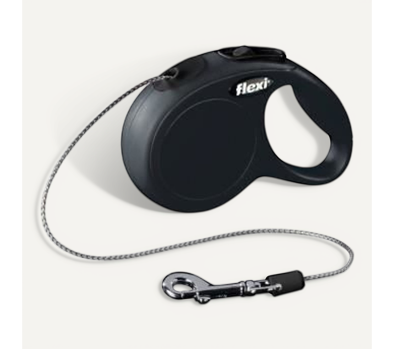 Laisse Classic Cordon M Noir 8 Metres