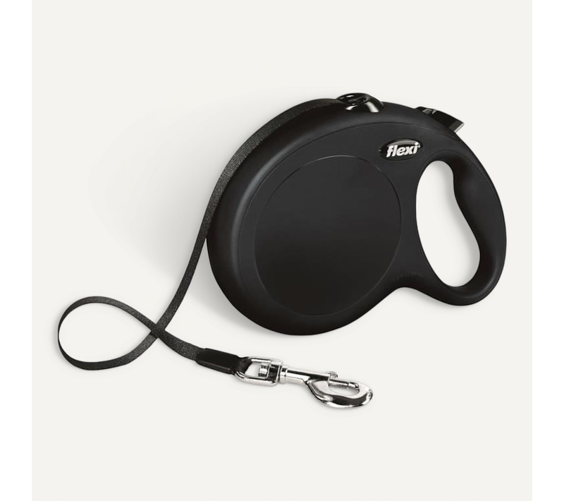 Laisse Sangle New Classic 8 M Noir Pour Chien