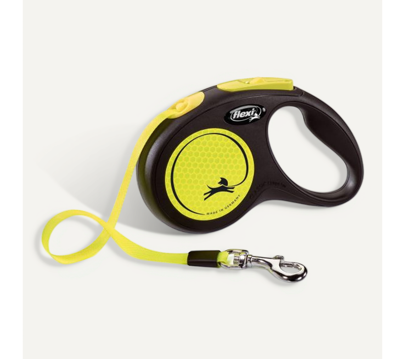 Laisse New Neon S Tape 5 M Black/ Neon Yellow Cl11t5-251-s-neoge