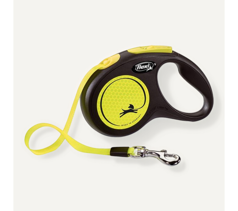 Laisse New Neon M Tape 5 M Black/ Neon Yellow Cl21t5-251-s-neoge