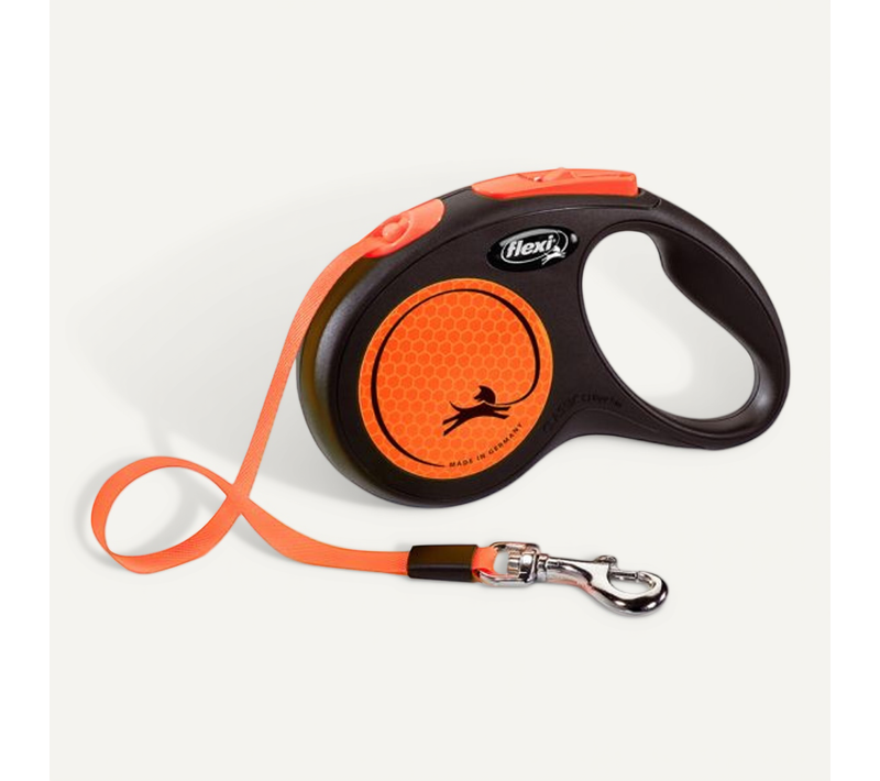 Laisse New Neon M Tape 5 M Black/ Neon Orange Cl21t5-251-s-neoor