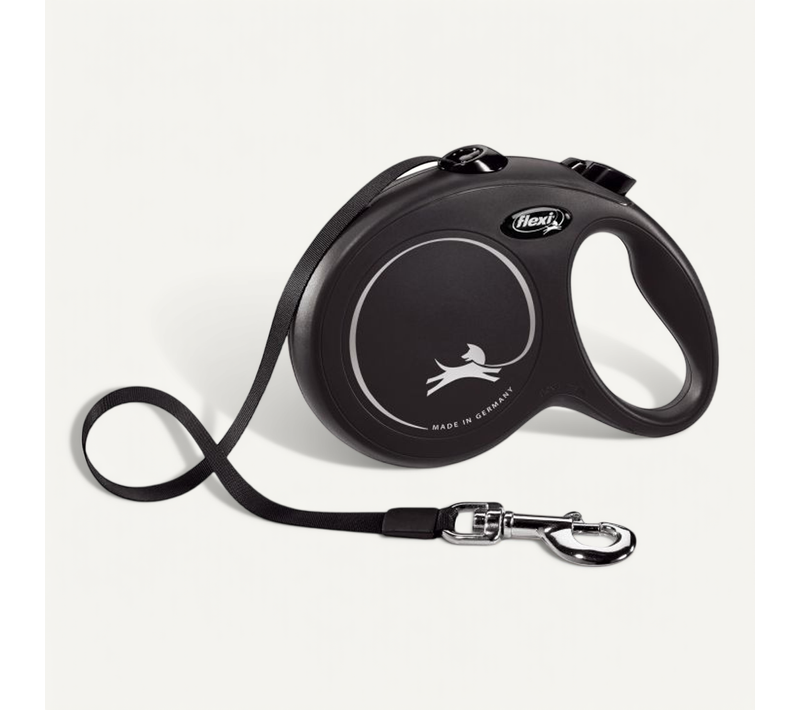 Laisse New Classic L Tape 5 M Black Cl30t5-251-s-20
