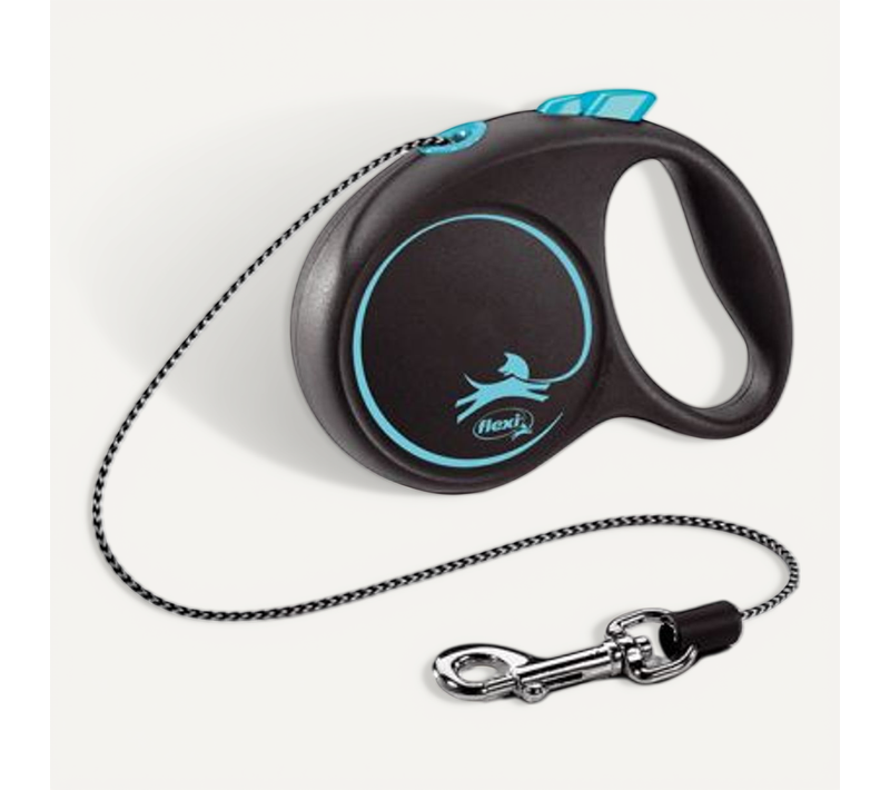 Laisse Black Design Xs Cord 3m Black/ Blue Fu02c3-251-s-chbl