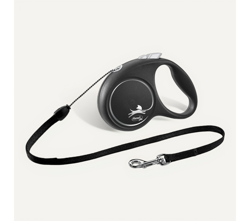 Laisse Black Design S Cord 5m Black/ Silver Fu12c5-251-s-si