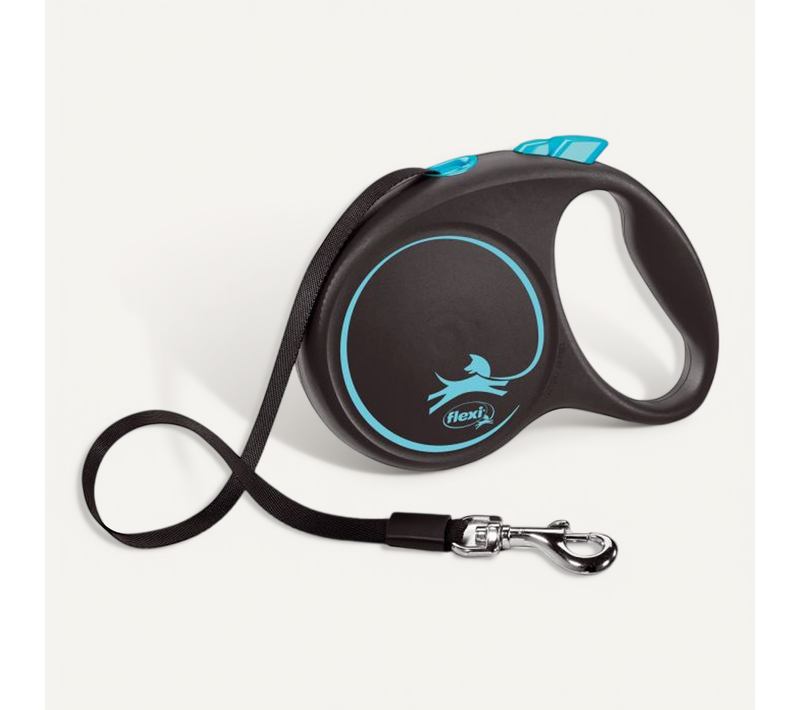 Laisse Black Design L Tape 5m Black/ Blue Fu32t5-251-s-chbl