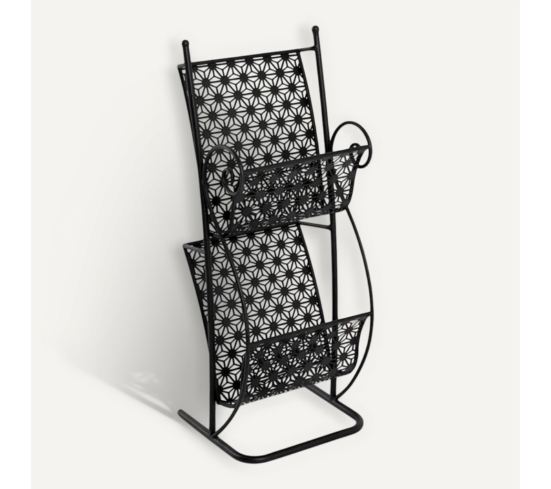 Porte Revues Vintage "stella" 80cm Noir