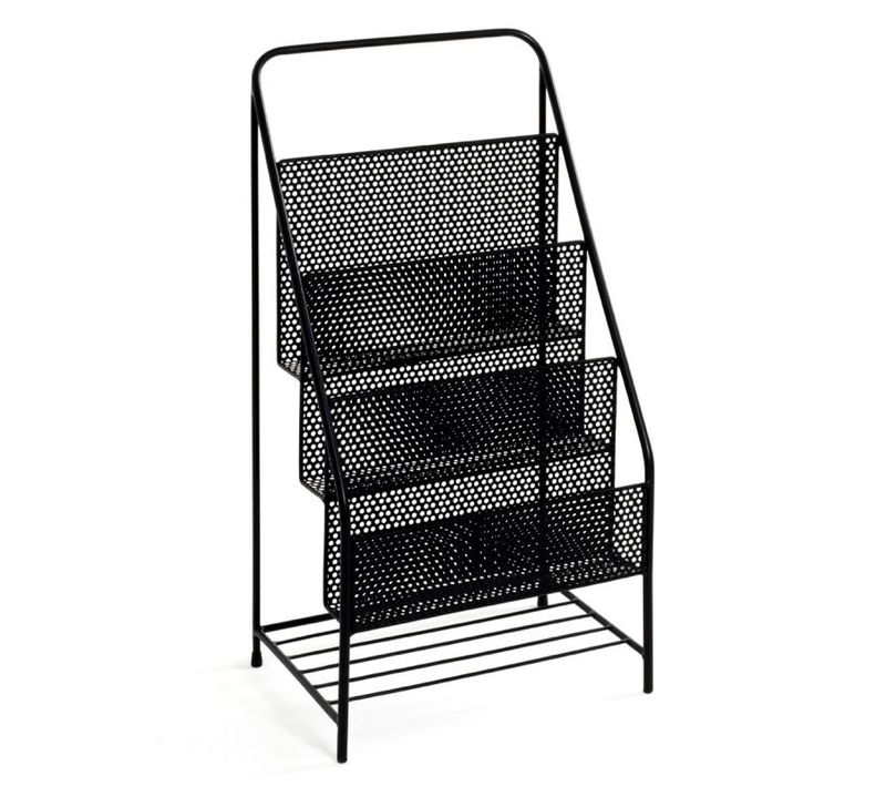 Porte-revues En Métal Design "agora" 69cm Noir