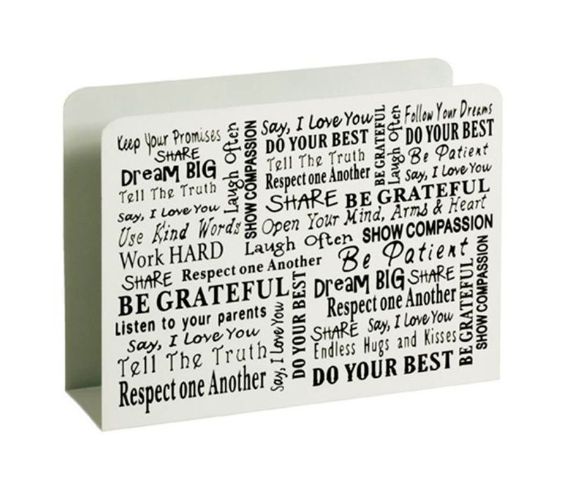 Porte-revues Design "rules" 35cm Blanc