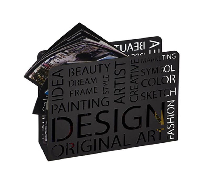 Porte-revues Design "original Art" 35cm Noir