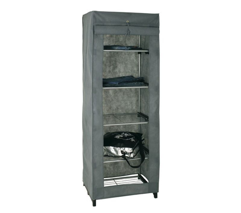 Armoire Penderie Design "vêtements" 60cm Gris