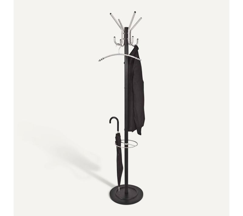 Porte-manteau Design "roy" 182cm Argent