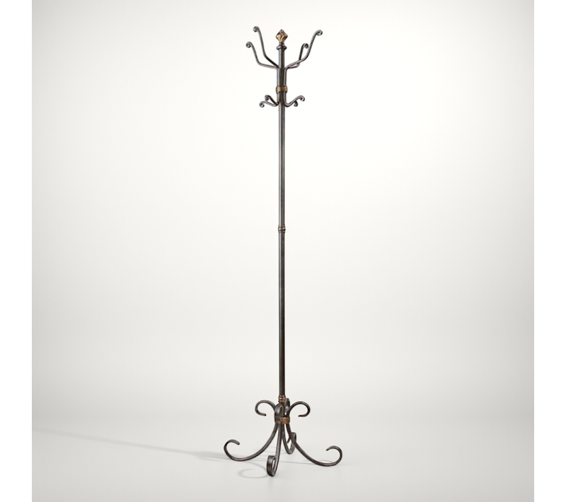 Porte-manteau Vintage "ilona" 180cm Anthracite