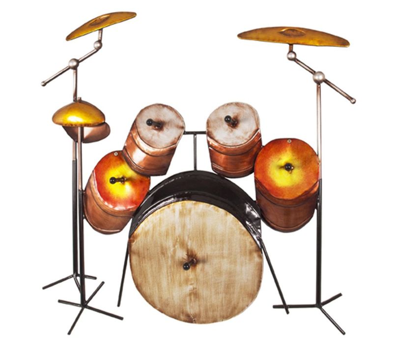 Patère Murale Vintage "batterie" 68cm Marron