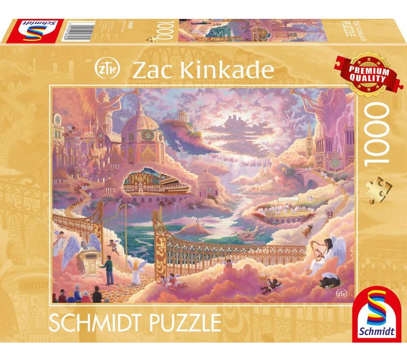 Puzzle 1000 Pièces « Royaume Des Cieux » De Zac Kinkade - Carton Premium
