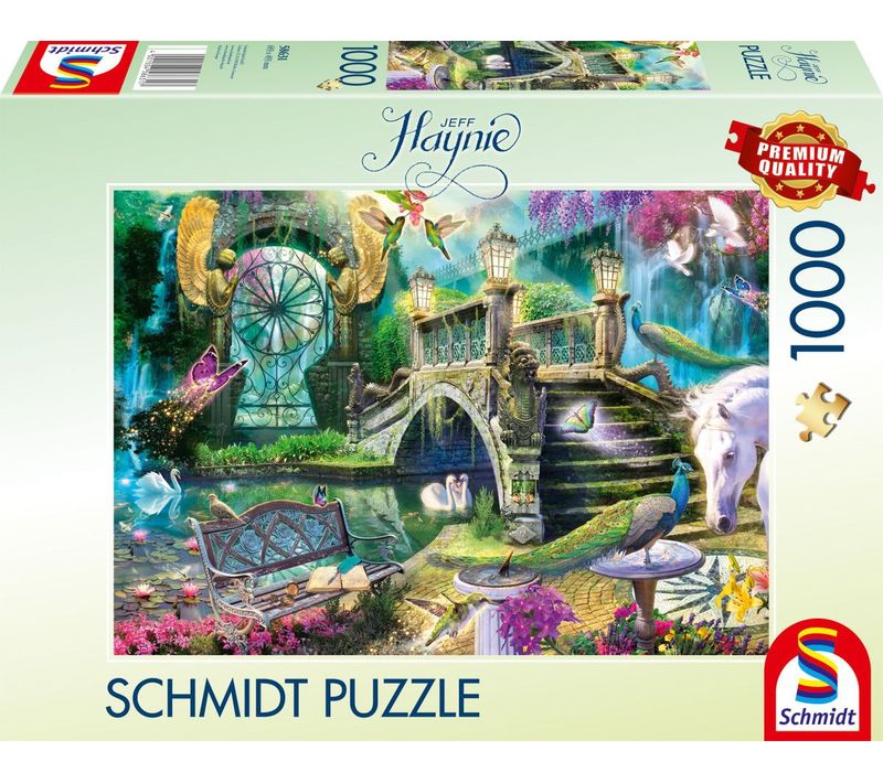 Puzzle 1000 Pièces 'le Jardin Secret' — Paysage Détaillé 69 X 49 Cm