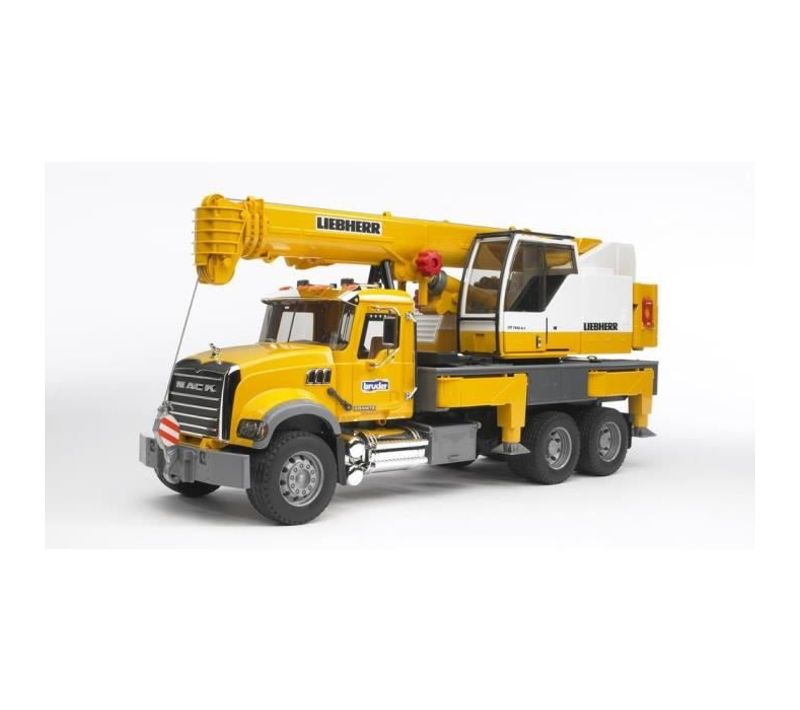 Camion Mack Avec Grue Liebherr Intégrée Echelle 1:16 66 Cm