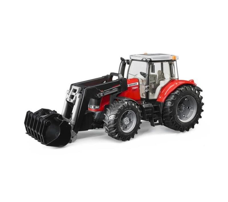 Tracteur Massey Ferguson 7600 Avec Fourche Echelle 1:16 44,5 Cm