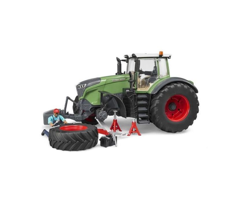 Tracteur Fendt 1050 Vario Avec Mécanicien Et Accessoires De Dépannage Echelle 1:16 45,6 Cm